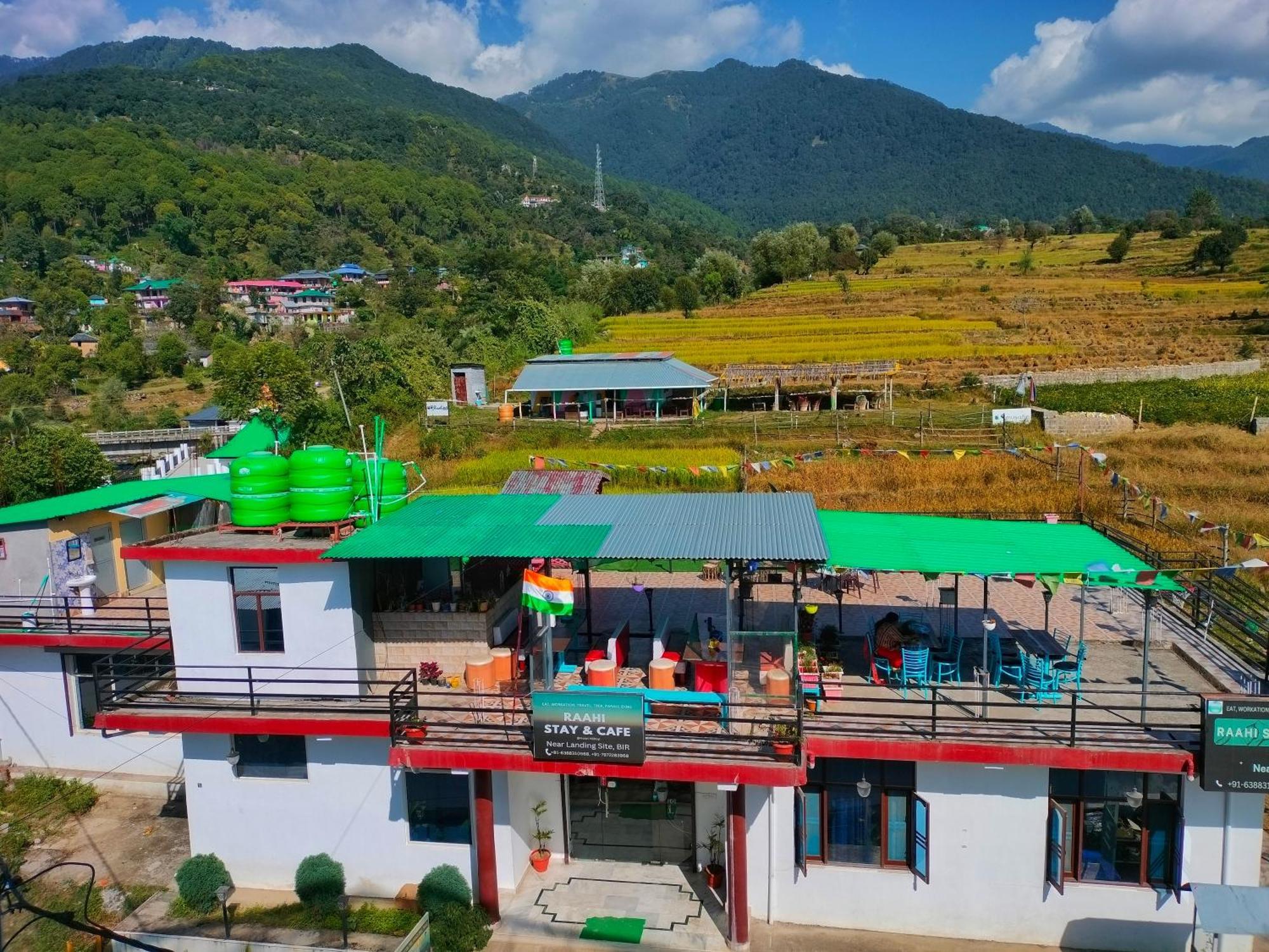 Raahi Stay, Landing Site Bir - Stay & Cafe Buitenkant foto
